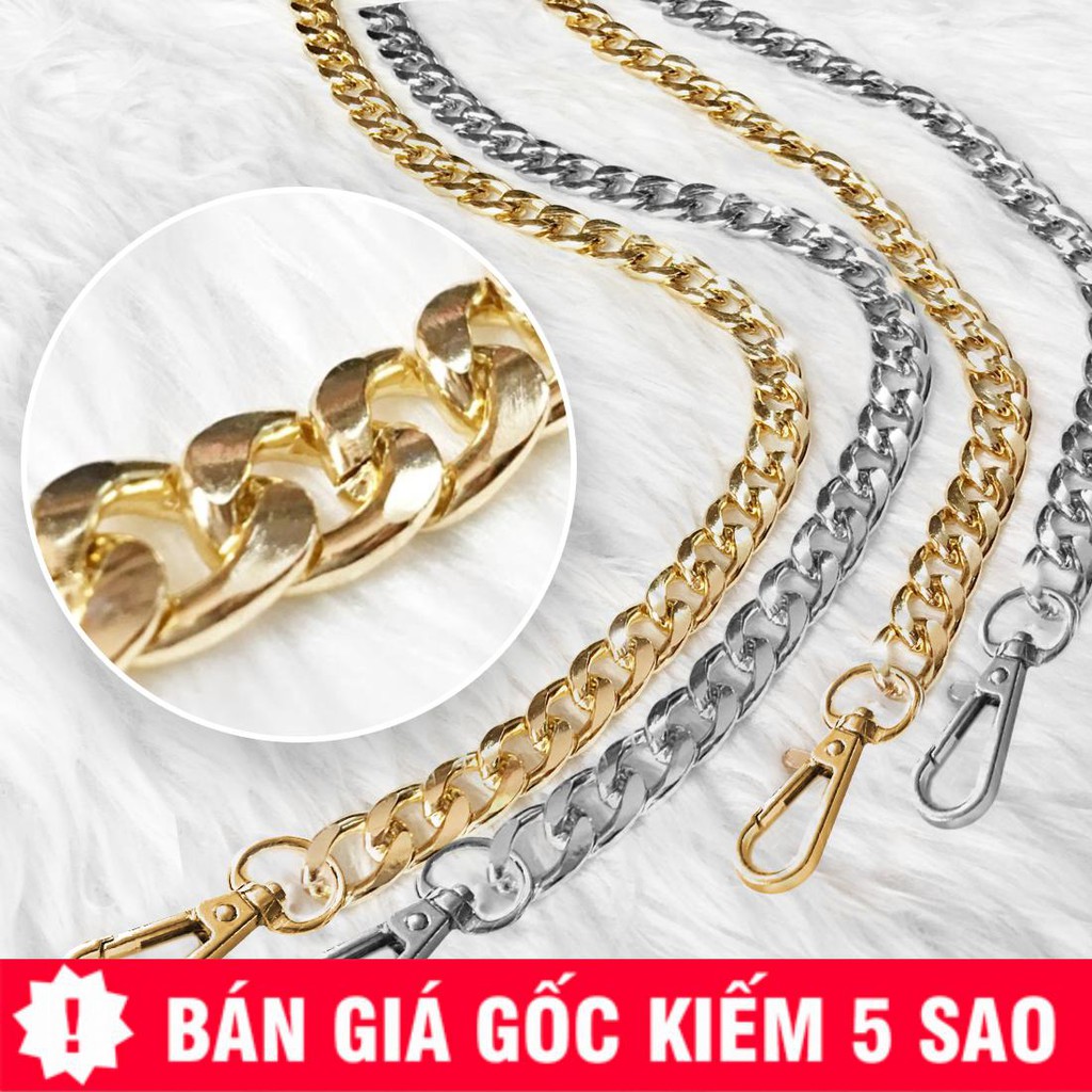 Dây Đeo Túi Xách Xích To 12mm Vát Góc Phẳng