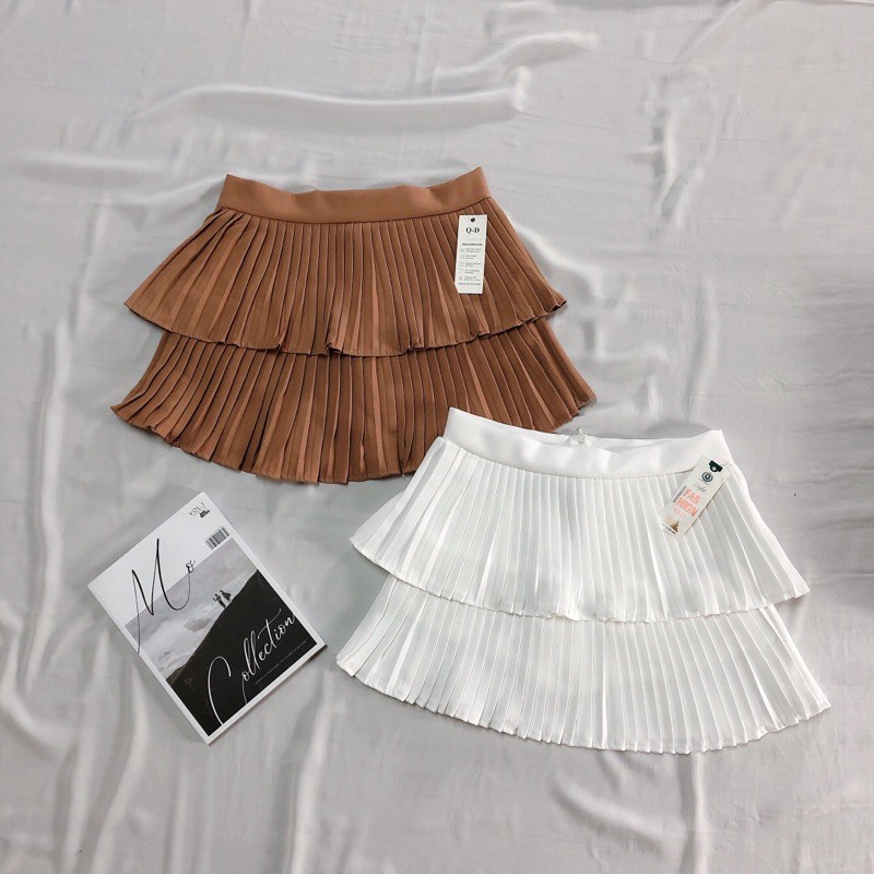 váy dập ly lưng cao