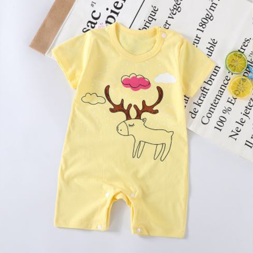 Body đùi cho bé trai gái sơ sinh cộc tay bodysuit cho bé hàng QC xuất Hàn đẹp in hình ngộ nghĩnh từ 4-14kg - BDC05