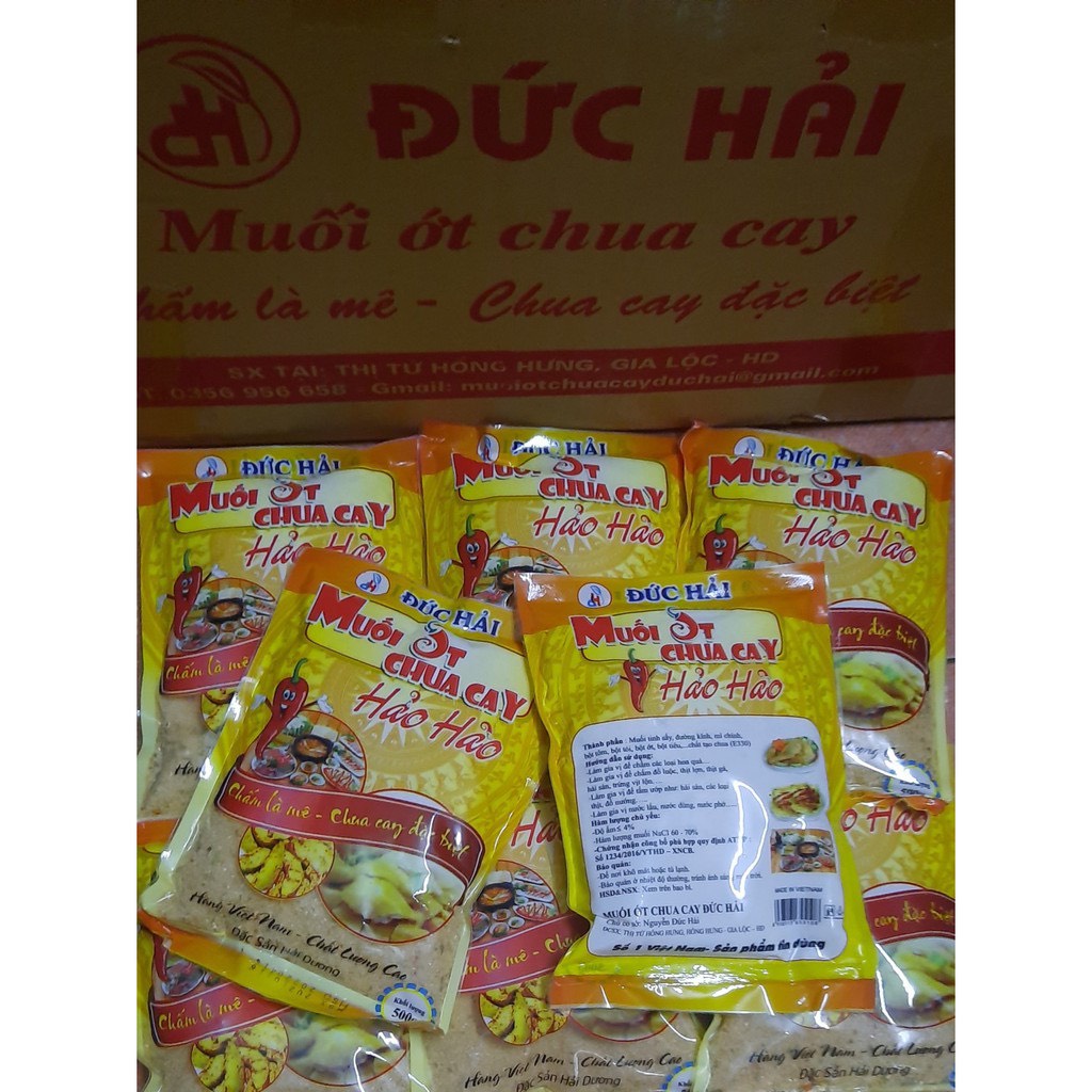 Muối Ớt Chua Cay Đức Hải (Gói 500Gr)