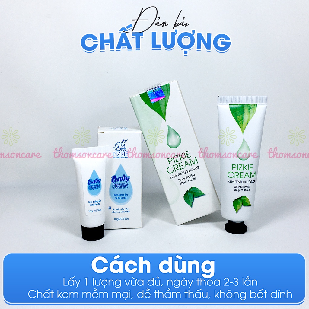 Kem trầu không Pizkie, giảm hăm, rôm sảy, côn trùng cắn, chăm sóc da cho bé - Mẫu mới