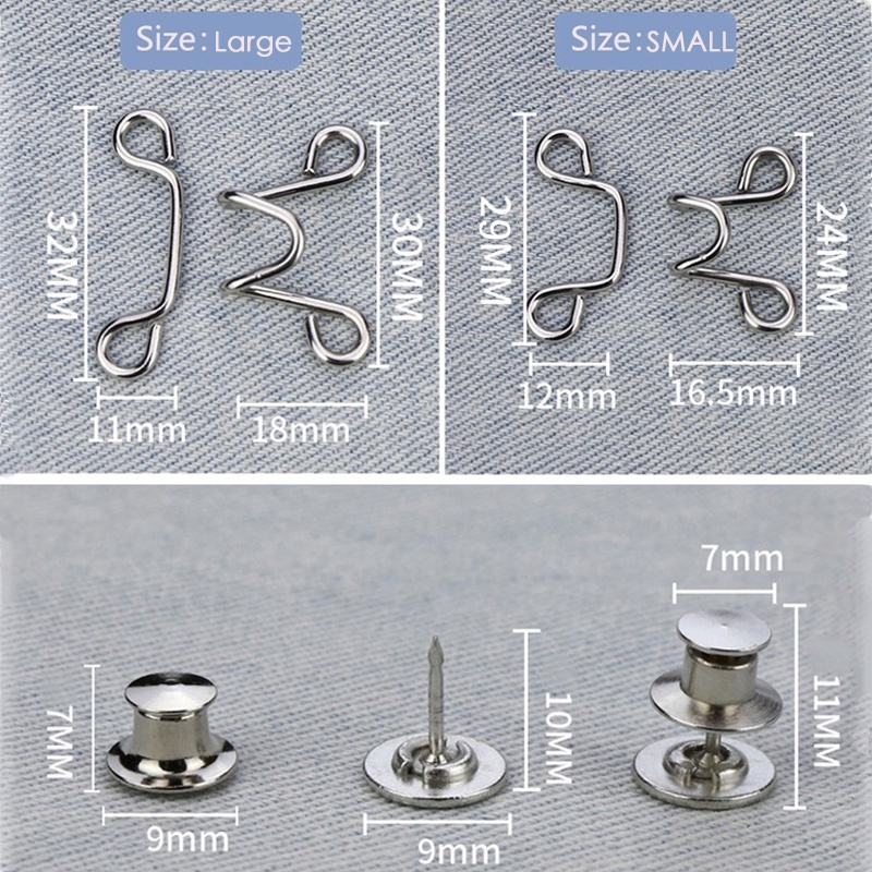 Khóa Cài Thắt Lưng Quần Jean Cỡ Nhỏ Tiện Dụng