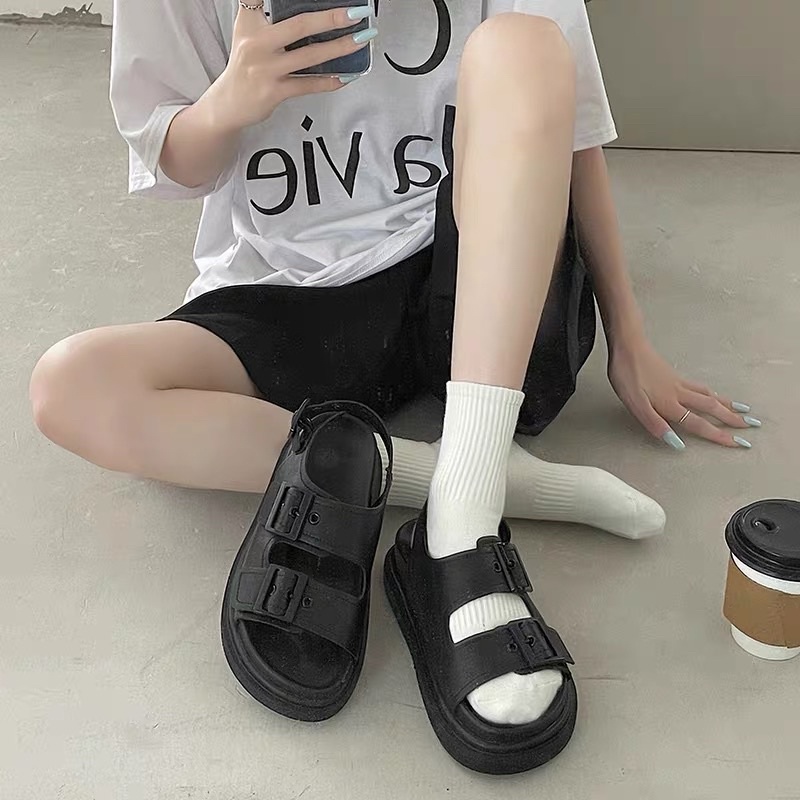 SANDALS 2 KHUY - SANDALS ĐI HỌC(KÈM VIDEO ẢNH THẬT)