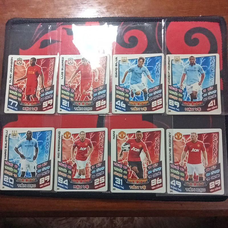 Thẻ Cầu Thủ Bóng Đá Poca Match Attax Mùa Giải 2012-2013 Cũ