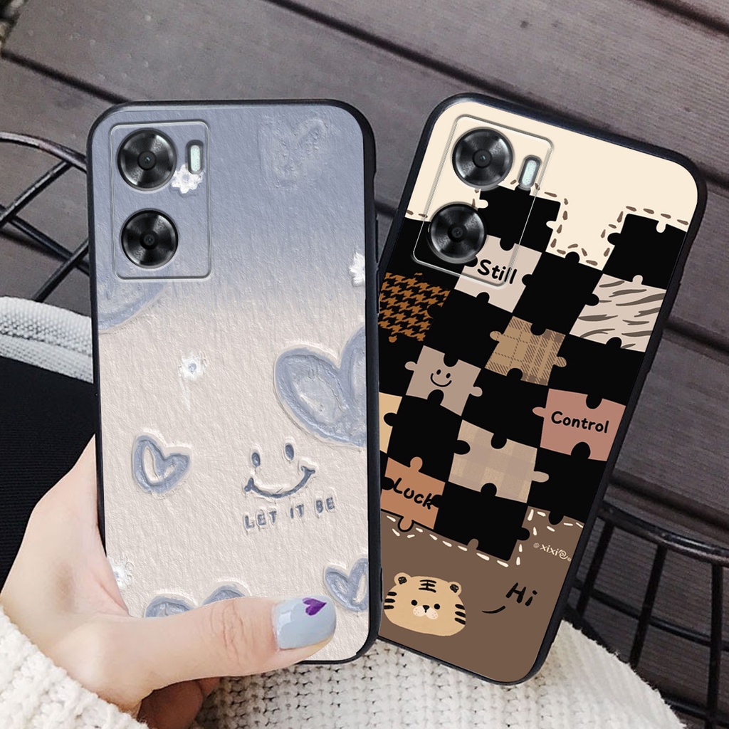 Ốp lưng Oppo A57 2022 / A77 4G / A77S  BẢO VỆ CAMERA in hình cao cấp mẫu kẻ caro,mikenbe@r siêu hot