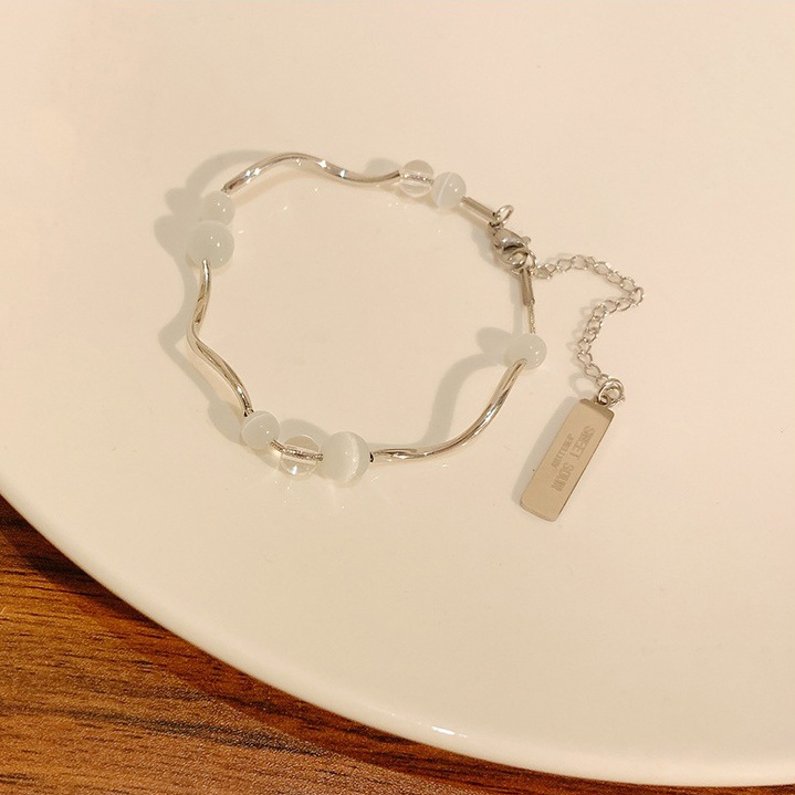 Vòng Tay Chuỗi Hạt Đá Opal Nhân Tạo Thời Trang