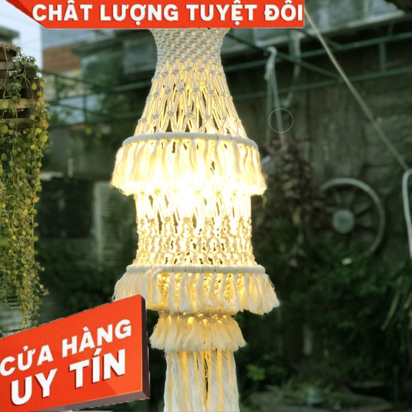 Đèn lồng Thả Trần Macrame Vintage Đẹp Giá Gốc Tại Xưởng Trang Trí Quán Cafe, Homestay, Nội Thất Gia Đình