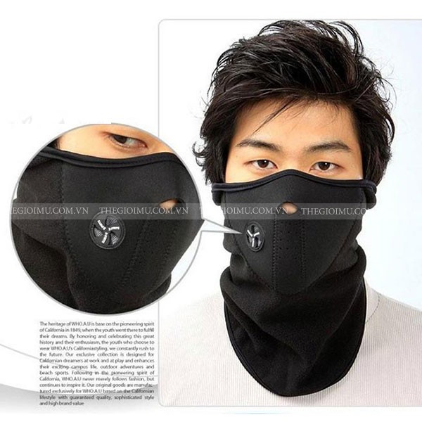 Khẩu trang Ninja trùm mặt cho nam nữ - chống nắng chống bụi