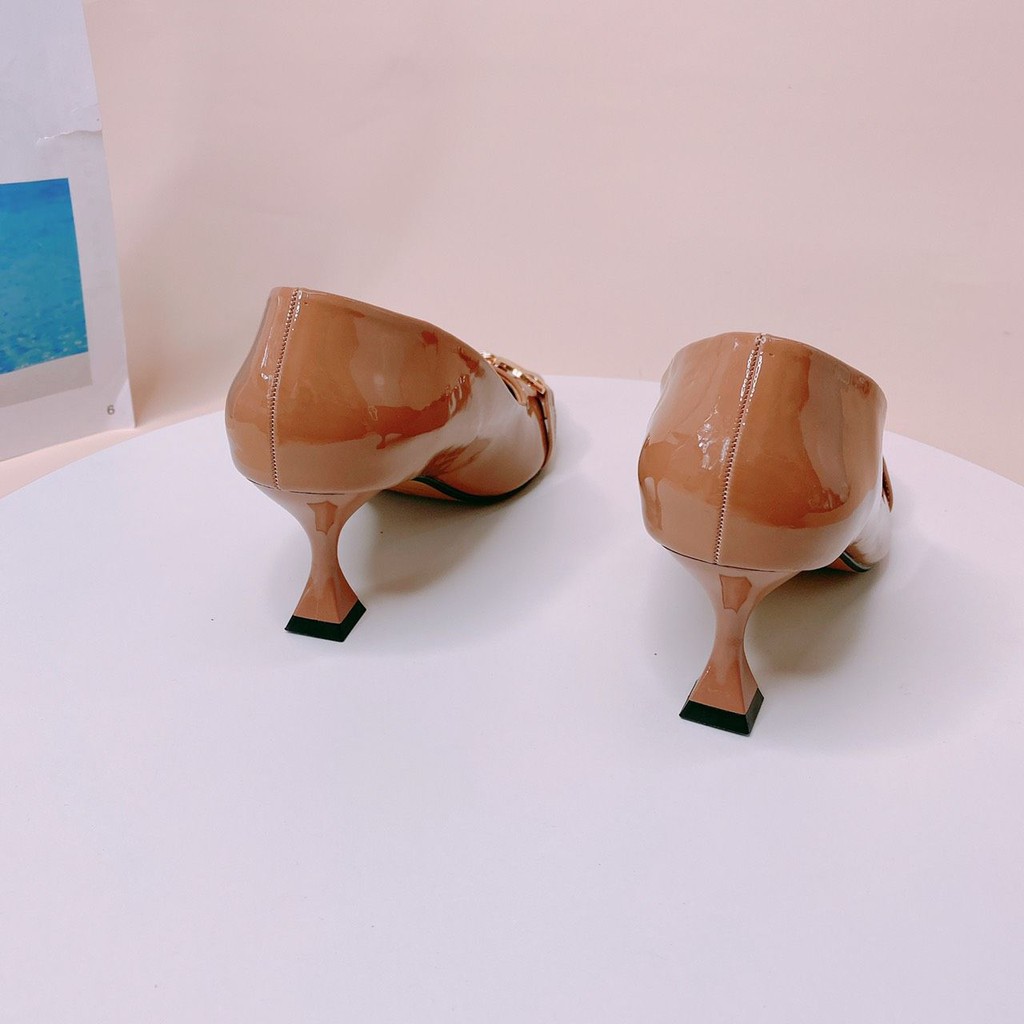 Giày búp bê - Giày cao gót bít mũi - giày công sở gót 5p (cotay - K77)