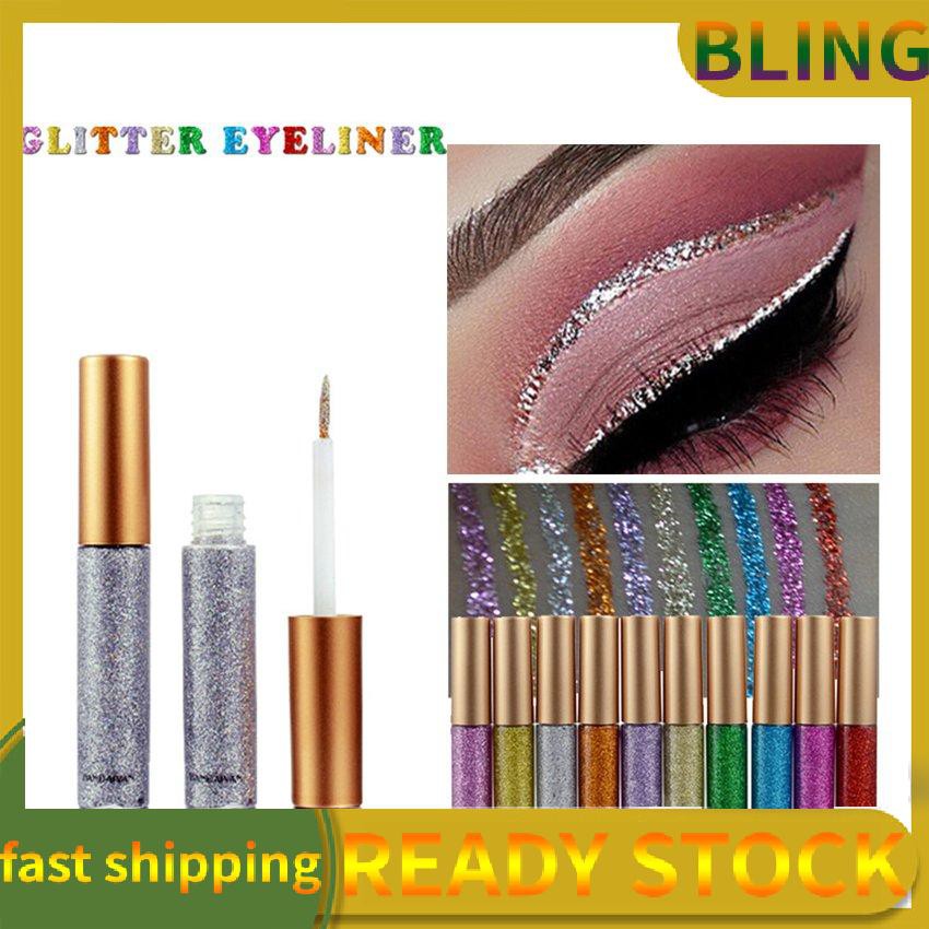 (Hàng Mới Về) Bút Kẻ Mắt Dạng Lỏng Màu Nhũ Kim Tuyến Thời Trang Lâu Trôi