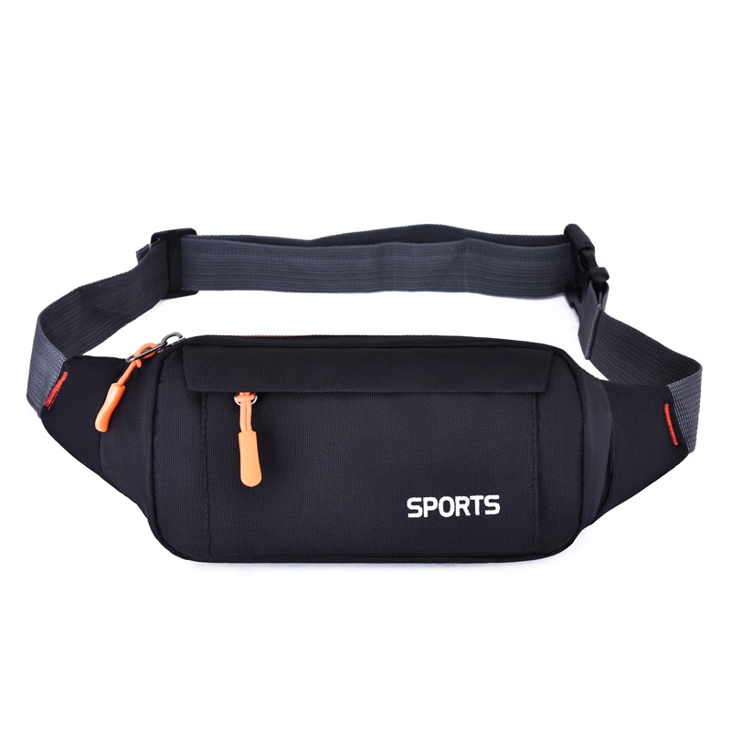 Túi Đeo Chéo Nam Mini Vải Canvas Cầm Xách Tay Có Khóa Kéo Dáng Thể Thao Tập Gym Đi Chơi Unisex