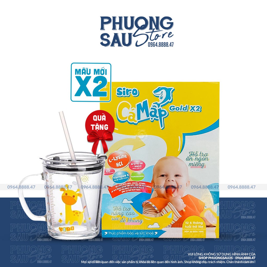 [CHÍNH HÃNG] Siro Cá Mập Gold x2, Phiên Bản Cải Tiến Siro Baby Shark, Siro Ăn Ngon Bé Ăn Ngon Ngủ Tốt