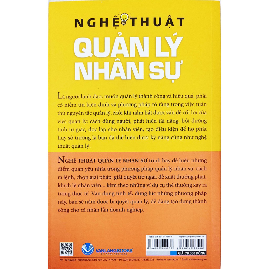 Sách Nghệ Thuật Quản Lý Nhân Sự