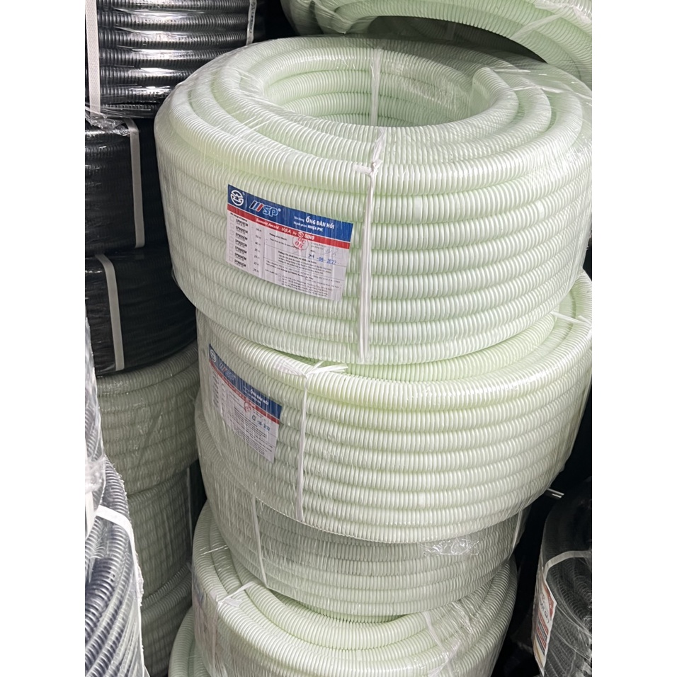 Ống ruột gà SINO phi 16 - 20 - 25 - 32 chống cháy để luồn dây điện, đàn hồi tốt