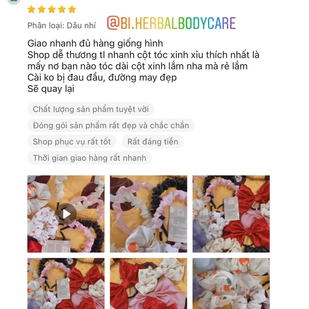 [Hàng thiết kế] Kẹp tóc nơ hoa nhỏ màu be handmade phong cách vintage dành cho tiểu thư