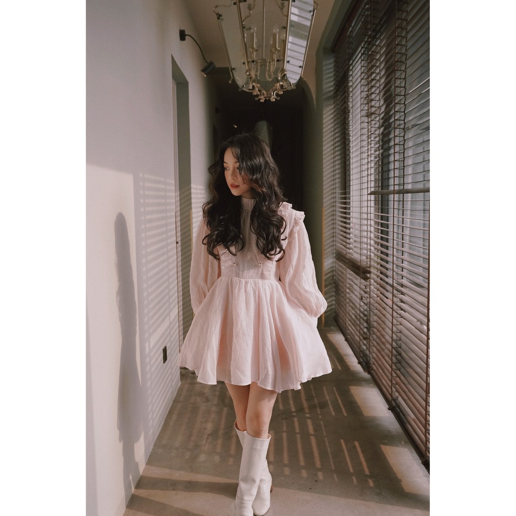 Đầm ngắn xoè - bèo nhún - công chúa - Hoa Đào Minidress | BigBuy360 - bigbuy360.vn