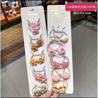 Set 20 chiếc dây chun buộc tóc cho bé