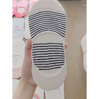 Tất hài cổ ngắn kẻ sọc đen trắng xả kho