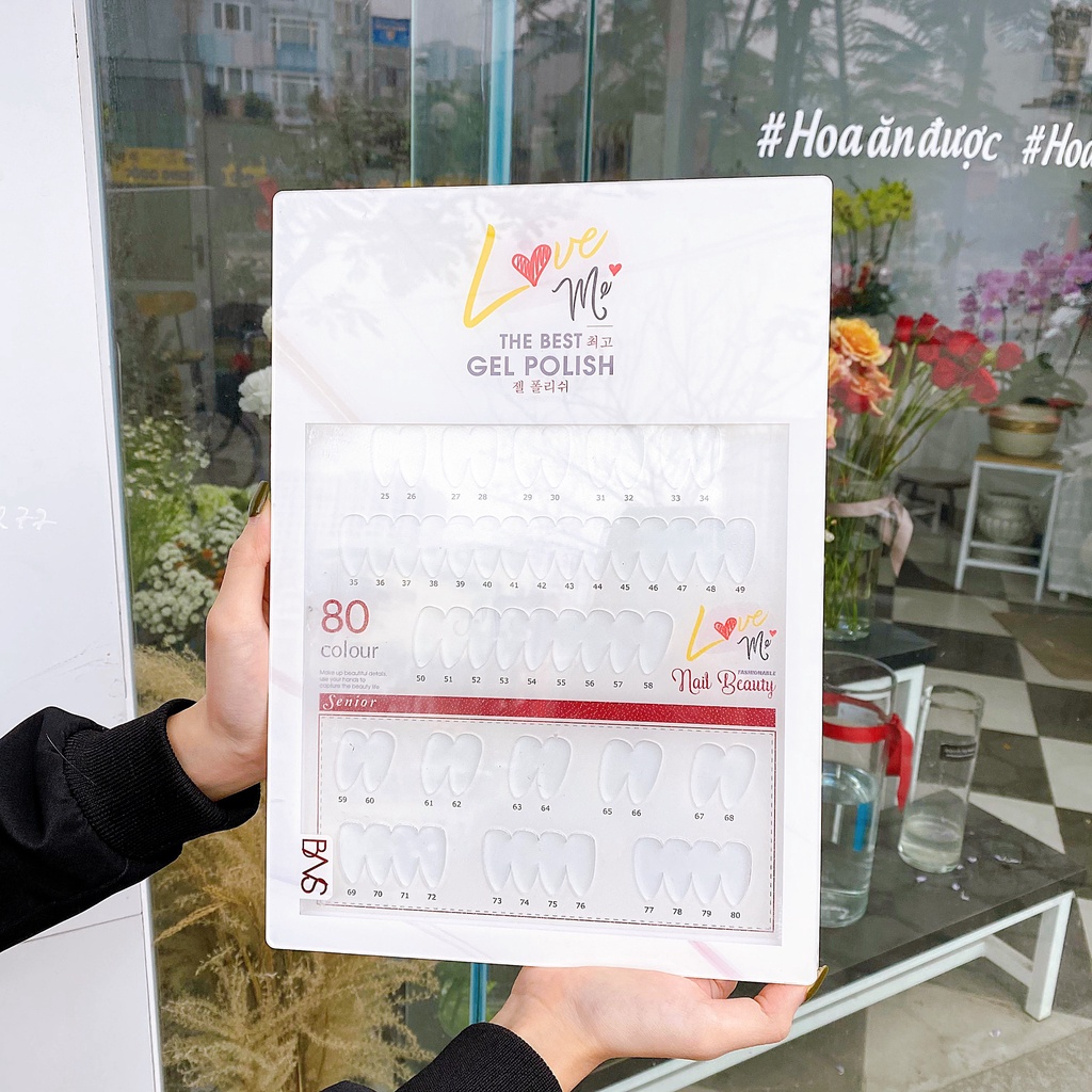 Sổ bày móng màu mẫu NAIL - Chất liệu MICA bao bền, bao đẹp - Tặng kèm MÓNG