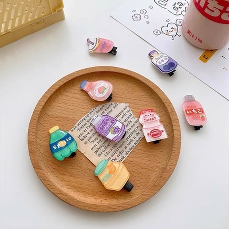 Kẹp tóc mỏ vịt hình bình nước nhiều kiểu phong cách Hàn thời trang mùa hè đáng yêu