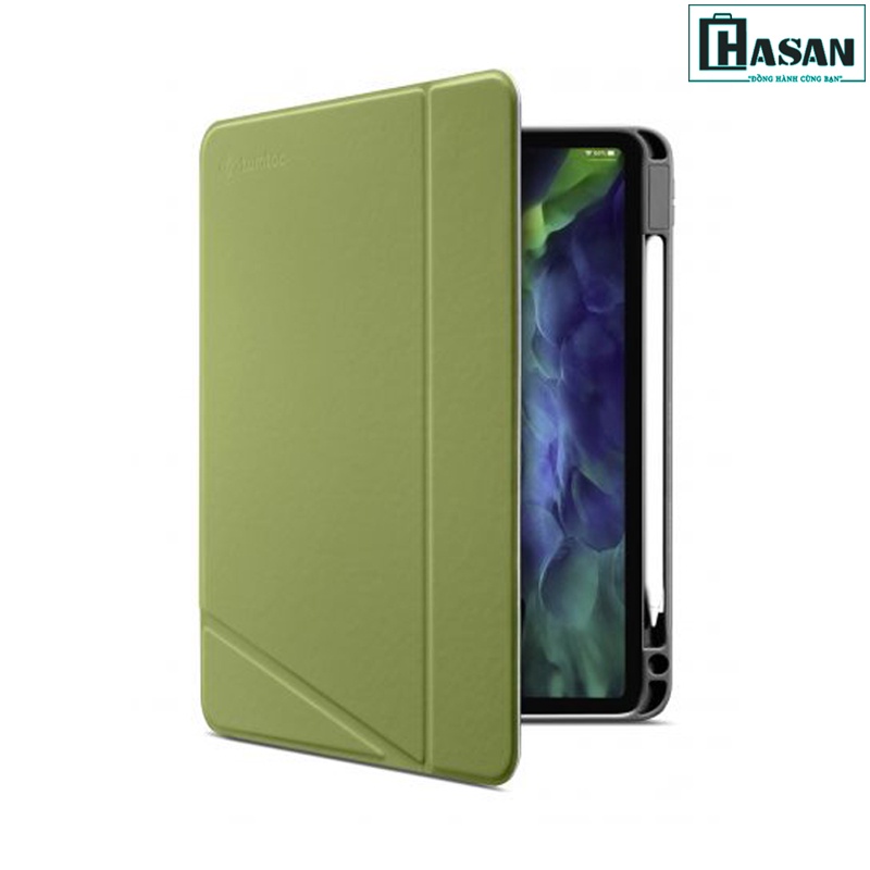 Bao da chính hãng TOMTOC (USA) dành iPad Pro 11 inch từ tính đa góc SMART-TRI-B02-003 hỗ trợ sạc không dây APPLE PENCIL