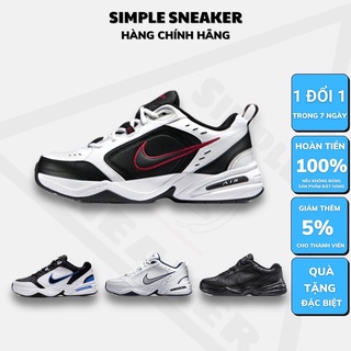 Giày Thể Thao Nike 🔴Hàng Chính Hãng🔴Giày Sneaker Nike Air Monarch IV White Black Red /White Blue - Simple Sneaker
