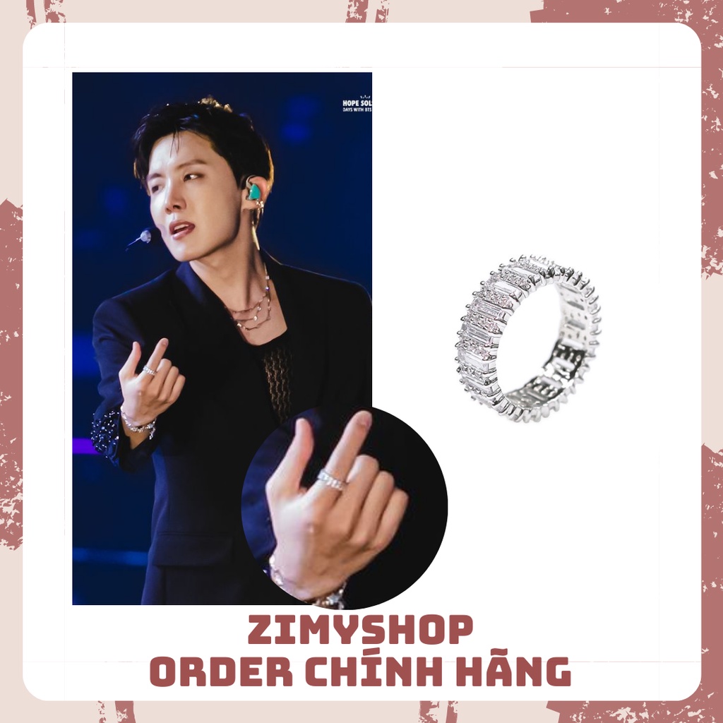 CHÍNH HÃNG NHẪN ICE SHINE BLACKPURPLE JHOPE BTS