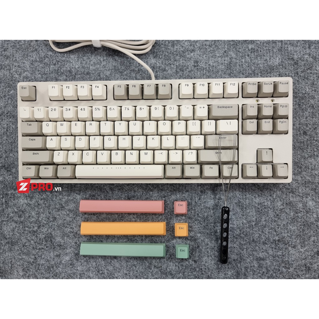 Bàn phím cơ iKBC C200 Retro - Light Grey