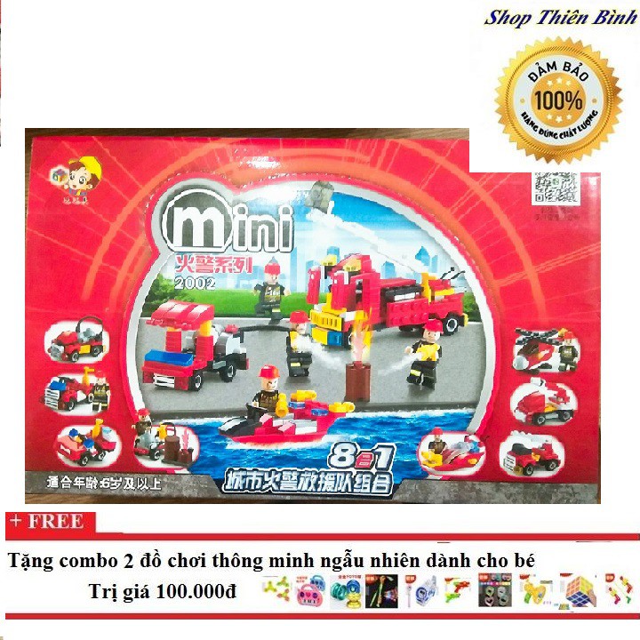 Bộ lego xếp hình cảnh sát cứu hỏa