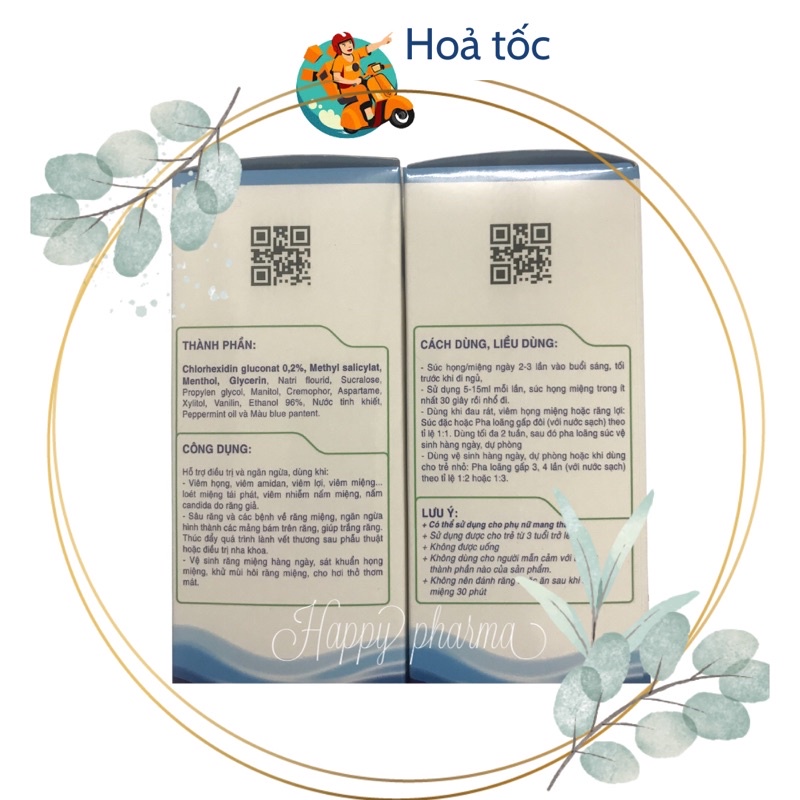 Nước súc họng-miệng HOMAZ ONE