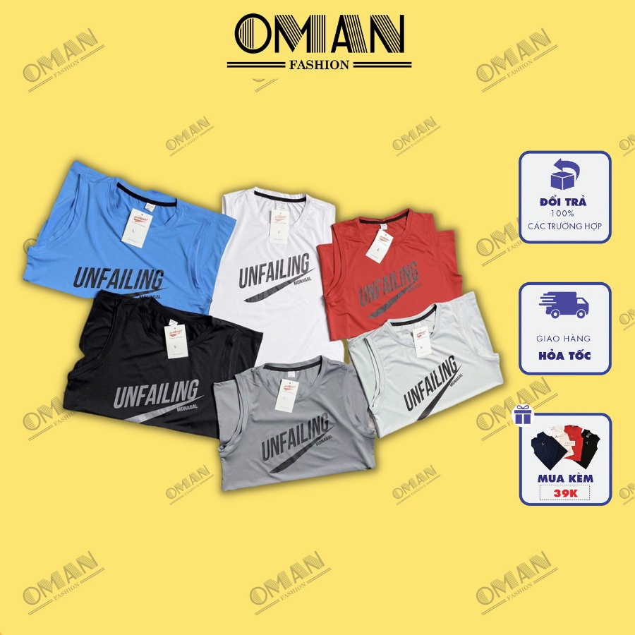 Áo ba lỗ sát nách tanktop, áo tập gym UFALING - OMAN - BL01