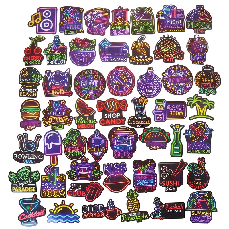 Set 50 Miếng Dán Trang Trí Đa Năng Tiện Dụng