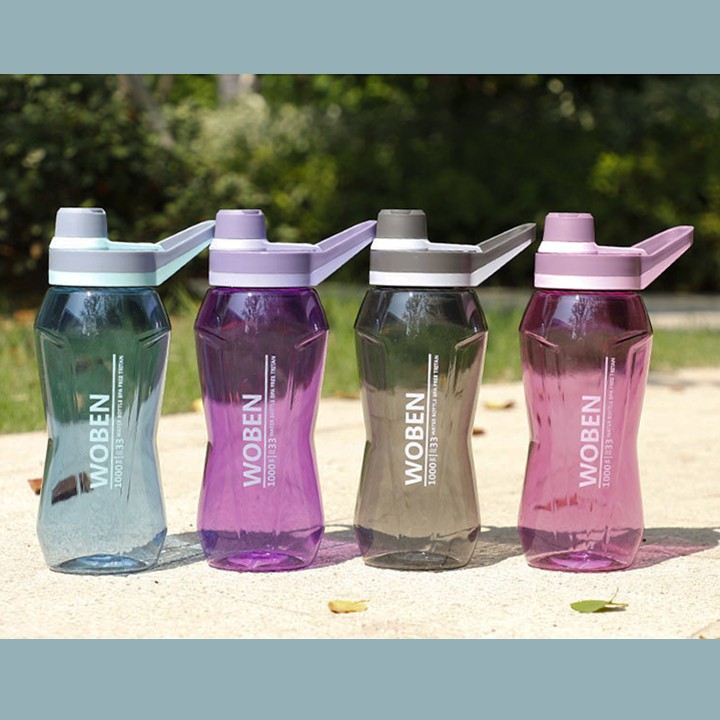 HCM - Bình nước thể thao Woben 1500ml phù hợp mang tập gym chạy bộ hay đi xe đạp