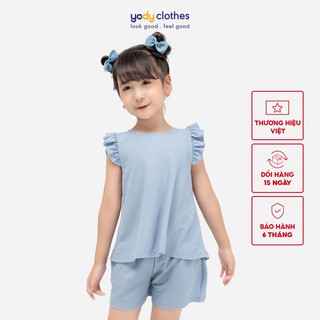 Đồ bộ bé gái YODY chất đũi nhật tay bèo dễ thương mát mẻ mềm mại BDK4092