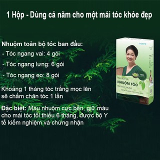 TINH BỘT LÁ NHUỘM TÓC PHỦ BẠC YBOME