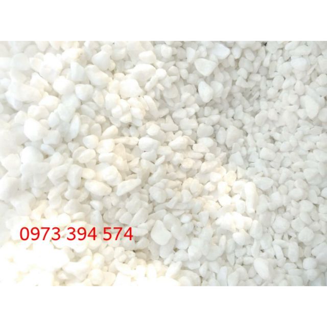 Đá Rải Chậu Cây, Bể Cá, Trang trí tiểu cảnh-100g đá Trắng Nhỏ 0.5cm[FREESHIP]  .