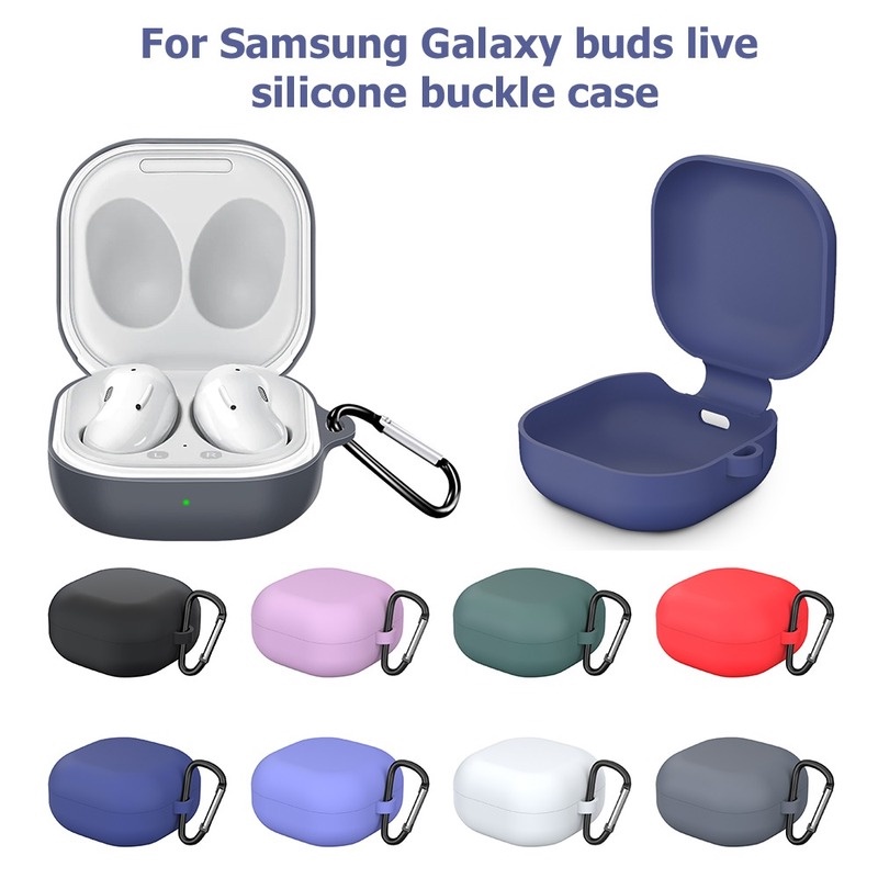 Vỏ Bảo Vệ Hộp Sạc Tai Nghe Samsung Galaxy Buds Live/Pro Buds 2 Bằng Silicon Mềm Chống Sốc Chống Rơi