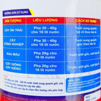 Phân Bón Lá Ra Rễ Cực Mạnh KOREA lọ 500g, Kích rễ ROOTS cho cây trồng