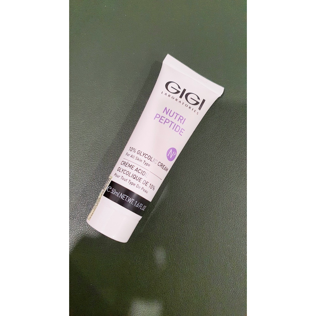 GIGI Nutri Peptide Glycolic Cream 10% Kem Dưỡng Tẩy Da Chết Làm Sáng Da, Chống Lão Hóa 50ml