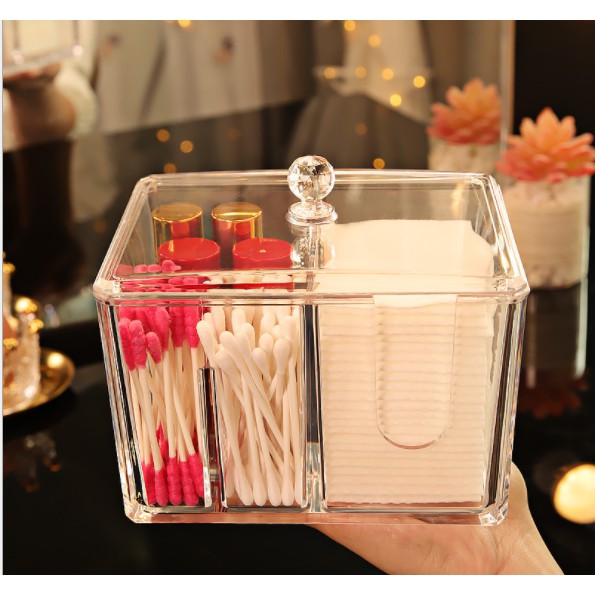 HỘP ĐỰNG BÔNG TẨY TRANG 3 NGAN DÀI