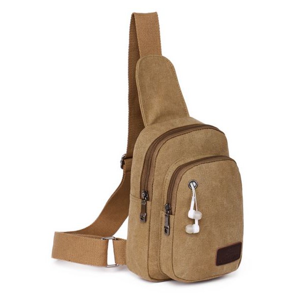 Túi đeo chéo có lỗ luồn tai nghe - T1085 (Nhiều màu lựa chọn)