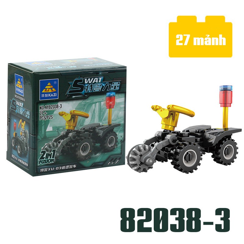 Đồ chơi lego lắp ráp hình xe tăng ô tô máy bay thông minh