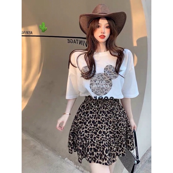 Set bộ xinh phôi váy đốm pc