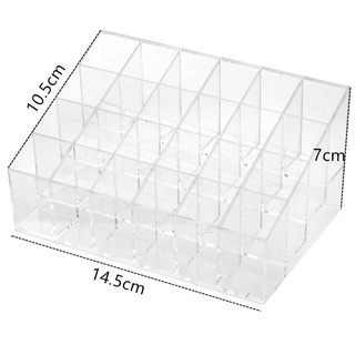 Khay Đựng Son 24 ô trong suốt Meca (Bán Giá Sỉ)