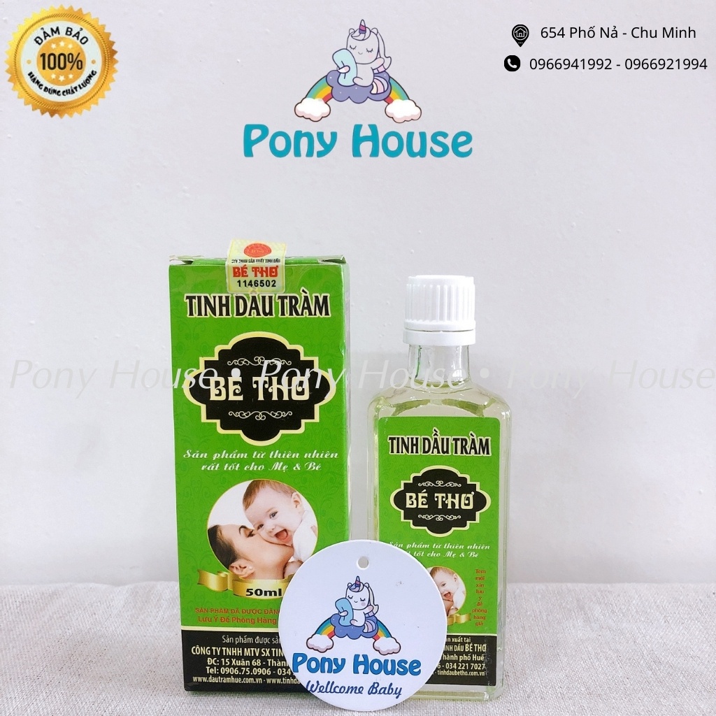 Tinh Dầu Tràm Huế Bé Thơ An Toàn Cho Bé Từ Sơ Sinh, Mẹ Bầu 50ml-100ml