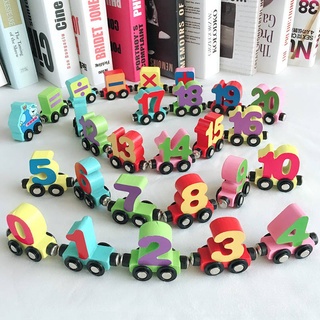 Bộ Đồ Chơi Lắp Ráp Mô Hình Xe Lửa Và Chữ Cái Bằng Gỗ Có Nam Châm Dành Cho Trẻ Em 1-3 - 6 Tuổi