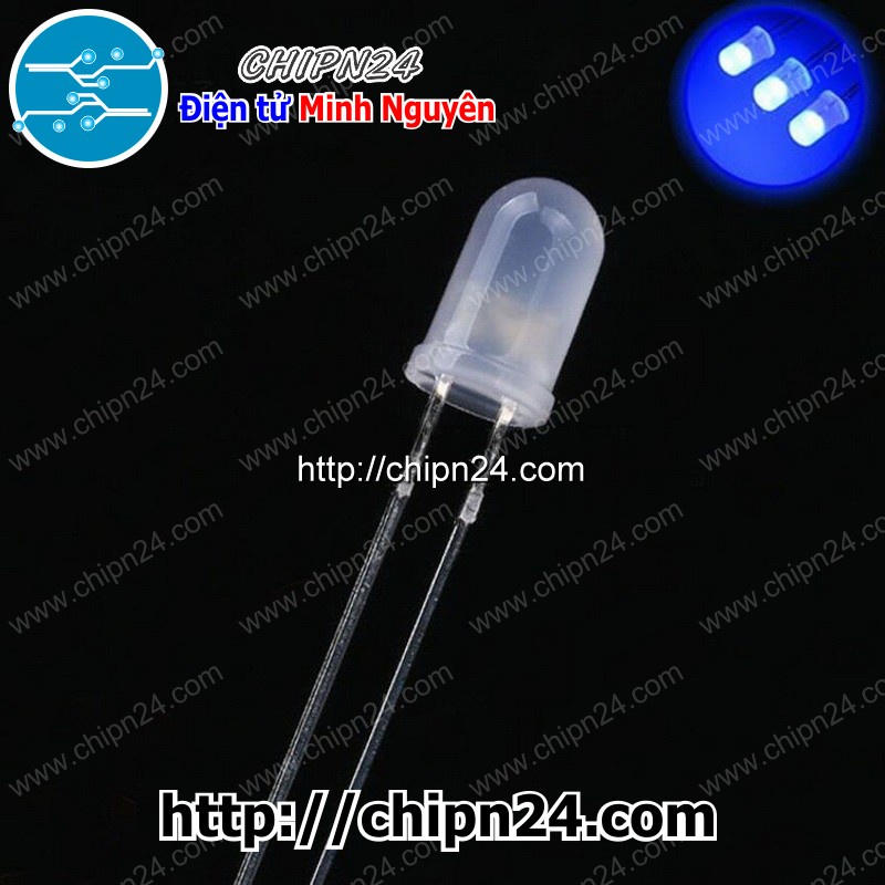 [50 CON] (TK1) Led đục 5mm màu XANH DƯƠNG (DXD5)