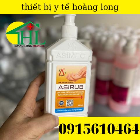 Nước rửa tay Asirub, sát khuẩn nhanh, dùng trong bệnh viện