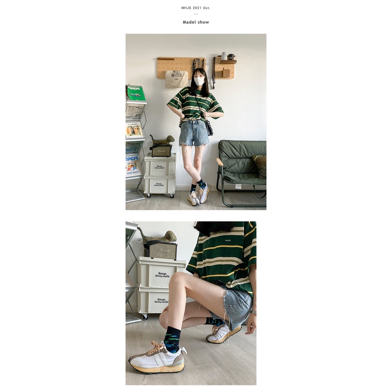 Vớ cổ cao cá tính Nam Nữ Unisex Tất dài cao cổ Phong cách đường phố cao cấp cotton in hình Hoạt hình Hàn Quốc