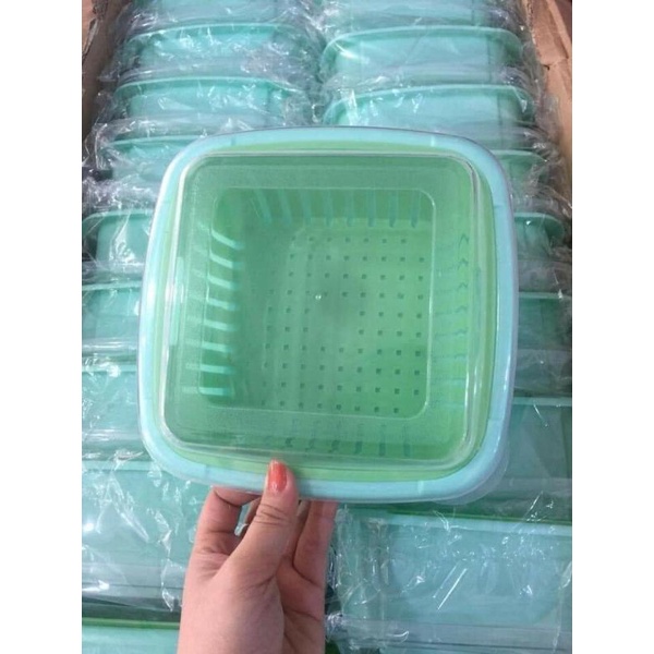 RỔ NHỰA KÈM CHẬU CÓ NẮP ĐẬY